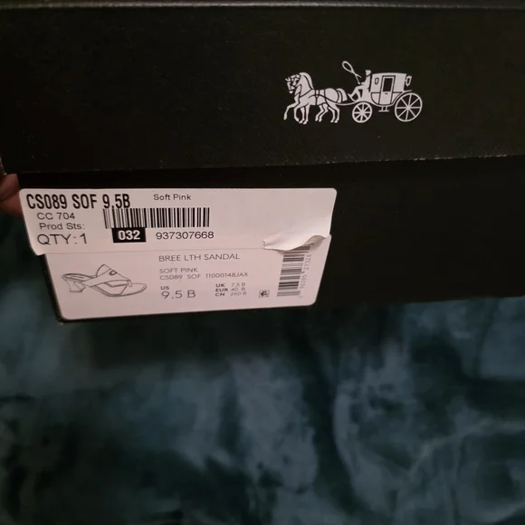 Coach Women's Blush Pink Slide Sandals - Picture 4 of 5